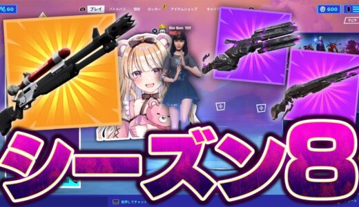 【シーズン８】新武器や帰ってきた武器で早速ガチ無双するぼぶくん【フォートナイト/Fortnite】