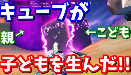 キューブが子どもを産んだ!!とんでもないマップ変化の瞬間【フォートナイト考察】