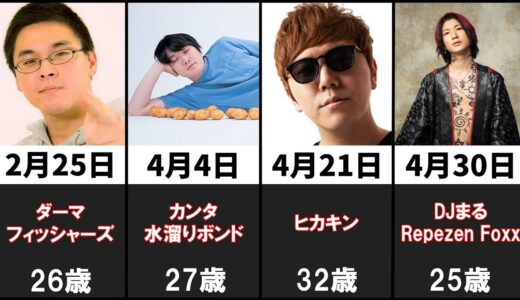 大物ユーチューバーの誕生日38選