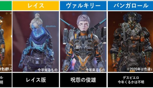 【APEX】ハロウィンイベントで登場するスキンまとめ