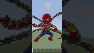 NOOB vs PRO vs HACKER Minecraft pixelart（Spider-Man）