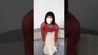 【ノーパン下着紹介】濡れちゃった、、？裏地も公開❤️  #生着替え #Tバック #Shorts