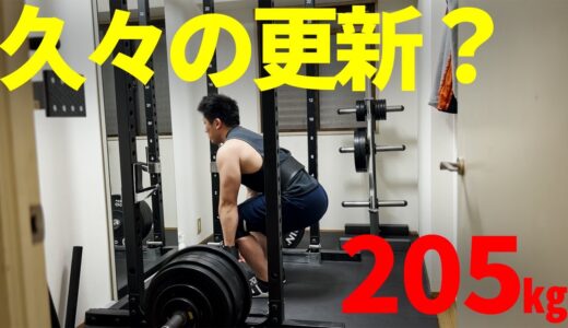 ひっそりとデッドのMAX更新　OHPやダンベルカールも測定！