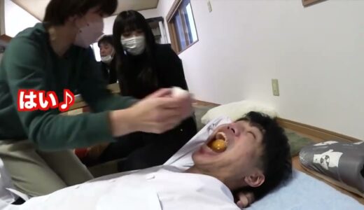 【桐崎栄二】手を使わずにすき焼き食べる