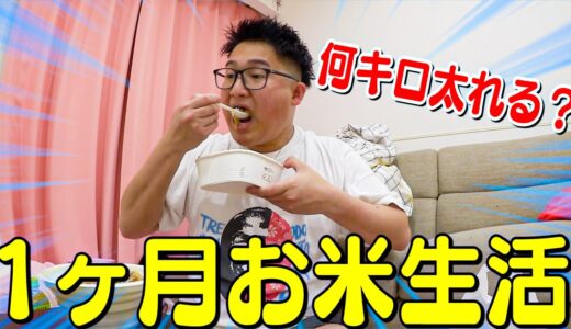 【目指せ100Kg】米大嫌いの”おデブ”が1ヶ月お米生活したら何キロ太れる！？
