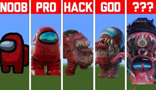 NOOB VS PRO VS HACKER Minecraft Pixel art✨Among Us