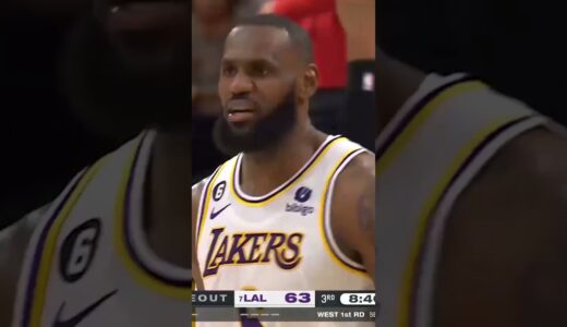 38歳レブロン・ジェームズのゆりかごダンク【NBA Rakuten】#shorts
