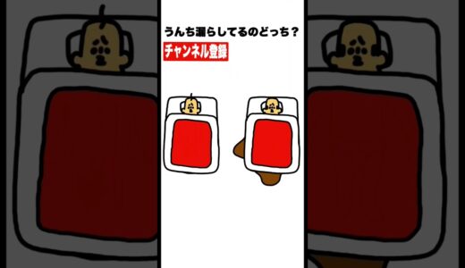 うんち漏らしてるのは右左どっち？　#shorts