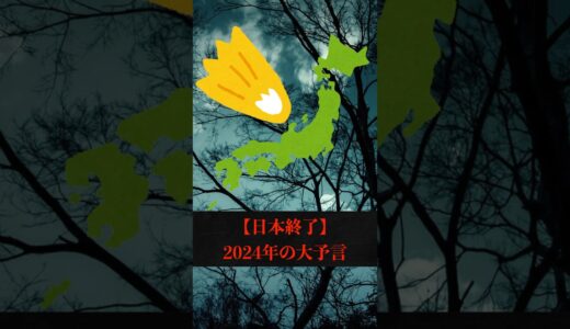 【日本終了】2024年の大予言